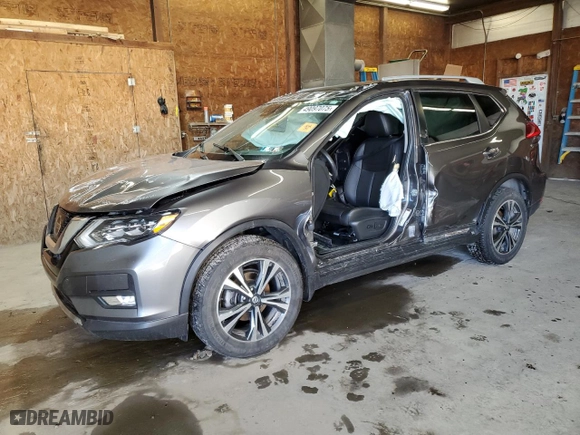 2017 Nissan Rogue SL with VIN 5N1AT2MV1HC827055, listed as a Copart auction lot 49097075 with 0 mi miles and Salvage Title. Bid and sale history available at carsss.com. Image 1.