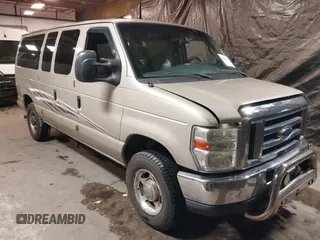 2008 Ford Econoline Passenger XL with VIN 1FBNE31L88DA50347, listed as a IAAI auction lot 41153602 with Not Provided miles. Bid and sale history available at carsss.com. Image 1.