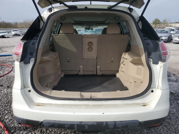 2016 Nissan Rogue SV with VIN 5N1AT2MV8GC885999, listed as a Copart auction lot 47561465 with 114,305 mi miles and Salvage Title. Bid and sale history available at carsss.com. Image 6.