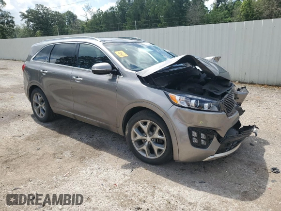 2016 Kia Sorento SXL with VIN 5XYPK4A18GG028124, listed as a Copart auction lot 59665324 with 63,502 mi miles and Salvage Title. Bid and sale history available at carsss.com. Image 4.