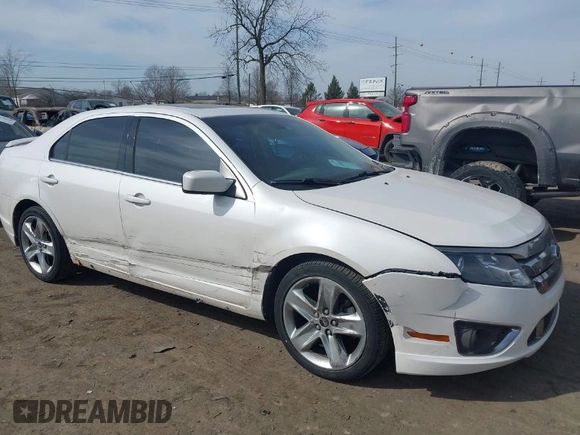 2012 Ford Fusion SPORT with VIN 3FAHP0DC0CR383435, listed as a IAAI auction lot 41806260 with 75,024 mi miles. Bid and sale history available at carsss.com. Image 1.