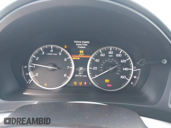 2019 Acura ILX with VIN 19UDE2F31KA015377, listed as a IAAI auction lot 41436159 with 47,701 mi miles. Bid and sale history available at carsss.com. Image 7.