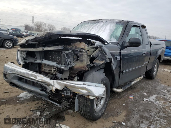 1999 Ford F-150 XL with VIN 1FTRX18L4XNA03553, listed as a Copart auction lot 44360435 with 162,469 mi miles and Clean Title. Bid and sale history available at carsss.com. Image 1.