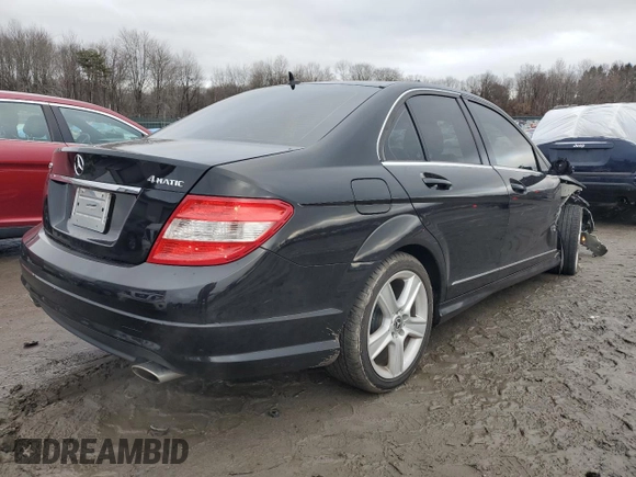 2011 Mercedes-Benz C 300 Sport with VIN WDDGF8BB6BR159832, listed as a Copart auction lot 85197364 with 117,975 mi miles and Salvage title. Bid and sale history available at DreamBid. Image 3.