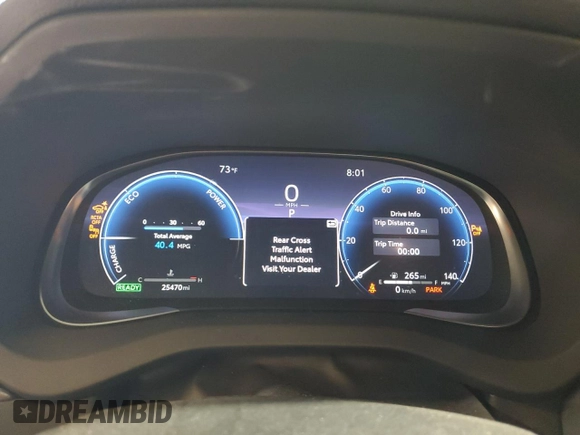 2023 Toyota Venza LE with VIN JTEAAAAH9PJ119838, listed as a Copart auction lot 55573965 with 25,470 mi miles and Salvage Title. Bid and sale history available at DreamBid. Image 9.