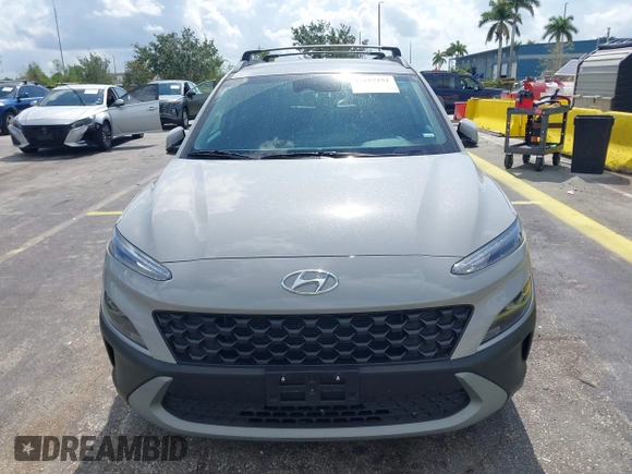 2023 Hyundai Kona SEL with VIN KM8K6CAB3PU062015, listed as a IAAI auction lot 42187191 with 35,599 mi miles. Bid and sale history available at carsss.com. Image 12.