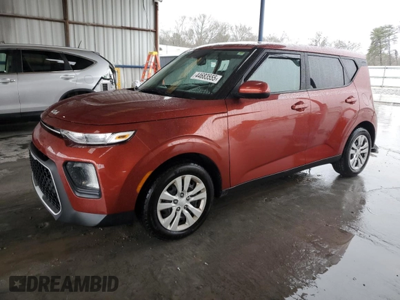 2022 Kia Soul LX with VIN KNDJ23AU0N7817033, listed as a Copart auction lot 44683555 with 43,520 mi miles and Salvage Title. Bid and sale history available at carsss.com. Image 1.