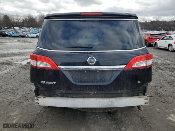 2012 Nissan Quest LE with VIN JN8AE2KP4C9037455, listed as a Copart auction lot 86509074 with NaN miles and Salvage Title. Bid and sale history available at carsss.com. Image 6.