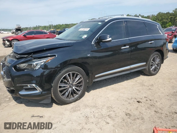 2020 Infiniti QX60 Luxe with VIN 5N1DL0MN7LC500234, listed as a Copart auction lot 53195315 with 116,020 mi miles and Salvage Title. Bid and sale history available at DreamBid. Image 1.