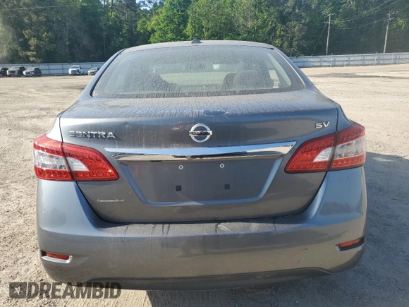2015 Nissan Sentra SV with VIN 3N1AB7AP1FL689418, listed as a Copart auction lot 52521125 with 123,203 mi miles and Salvage Title. Bid and sale history available at carsss.com. Image 6.