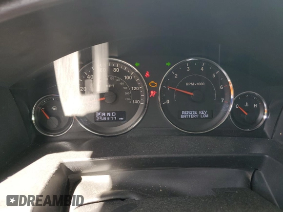 2009 Jeep Commander Sport with VIN 1J8HH48K89C540189, listed as a Copart auction lot 52552235 with 258,377 mi miles and Salvage title. Bid and sale history available at DreamBid. Image 9.