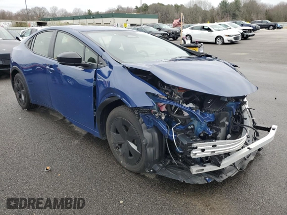 2024 Toyota Prius LE with VIN JTDACAAU5R3023496, listed as a Copart auction lot 52861845 with 16,721 mi miles and Non Repairable. Bid and sale history available at carsss.com. Image 4.