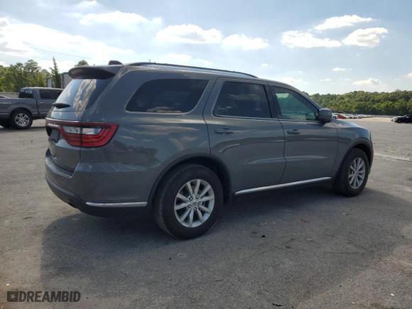 2022 Dodge Durango SXT with VIN 1C4RDHAG9NC102926, listed as a Copart auction lot 59113514 with 39,415 mi miles and Salvage Title. Bid and sale history available at carsss.com. Image 3.