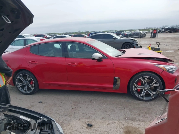 2020 Kia Stinger GT with VIN KNAE35LC8L6075740, listed as a IAAI auction lot 41930433 with 55,974 mi miles and . Bid and sale history available at DreamBid. Image 13.