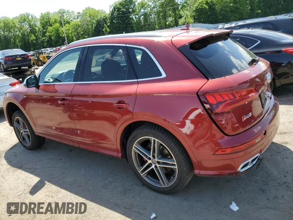 2018 Audi SQ5 Premium Plus with VIN WA1A4AFY5J2102468, listed as a Copart auction lot 56476584 with 60,139 mi miles and Salvage Title. Bid and sale history available at DreamBid. Image 2.