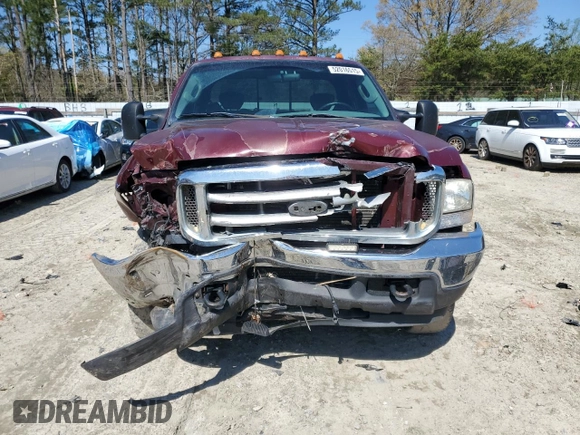 2004 Ford F-250 XL with VIN 1FTNX21P54EC66020, listed as a Copart auction lot 52016515 with 337,412 mi miles and Salvage title. Bid and sale history available at DreamBid. Image 5.
