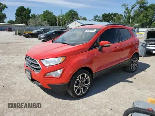 2018 Ford EcoSport SE z VIN MAJ6P1UL6JC238666, wystawiony jako Copart lot #57611495 z przebiegiem 85 190 mil mil oraz Szkoda całkowita • Salvage title. Historia ofert i sprzedaży dostępna na DreamBid. Obrazek 1.