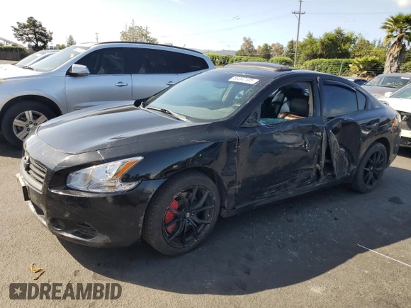 2014 Nissan Maxima SV with VIN 1N4AA5AP1EC444977, listed as a Copart auction lot 53202105 with 175,460 mi miles and Salvage title. Bid and sale history available at DreamBid. Image 1.