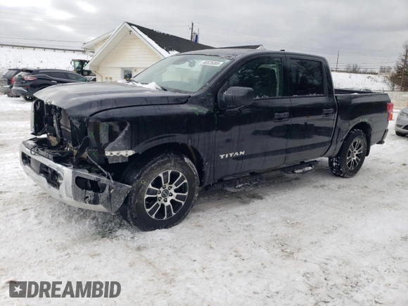2023 Nissan Titan SV с VIN 1N6AA1EC1PN108728, выставлен на аукционе Copart как лот 46535065 с пробегом 21 374 миль миль и Списание • Salvage title. История ставок и продаж доступна на DreamBid. Изображение 1.