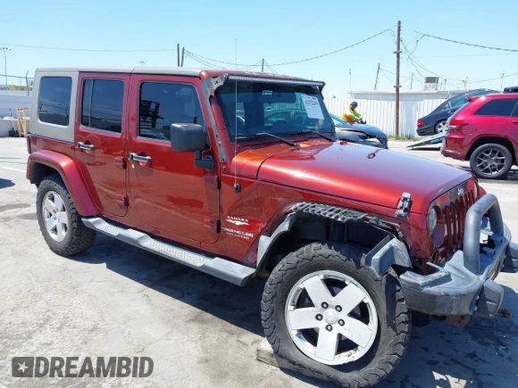 2008 Jeep Wrangler Unlimited Sahara with VIN 1J4GA59108L594193, listed as a IAAI auction lot 42272239 with 161,912 mi miles and . Bid and sale history available at DreamBid. Image 6.
