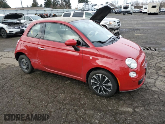 2012 FIAT 500 Pop with VIN 3C3CFFDR1CT377018, listed as a Copart auction lot 43171085 with 68,695 mi miles and Salvage Title. Bid and sale history available at carsss.com. Image 4.