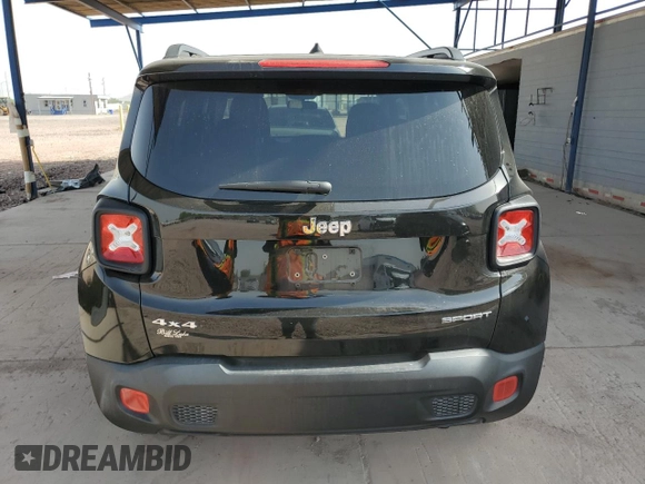 2017 Jeep Renegade Sport with VIN ZACCJBAB1HPG60110, listed as a Copart auction lot 63074295 with 61,476 mi miles and Salvage title. Bid and sale history available at DreamBid. Image 6.