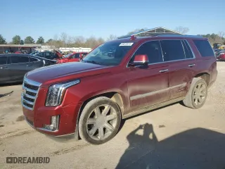 2020 Cadillac Escalade Premium Luxury with VIN 1GYS4CKJ7LR102961, listed as a Copart auction lot 48673875 with 142,808 mi miles and Salvage Title. Bid and sale history available at carsss.com. Image 1.