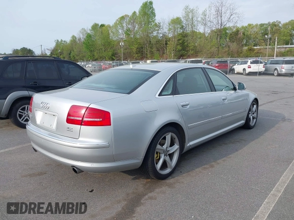 2008 Audi A8 L 4.2L with VIN WAUMV94E68N002117, listed as a IAAI auction lot 41992209 with 113,951 mi miles. Bid and sale history available at carsss.com. Image 4.