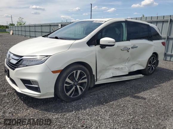 2019 Honda Odyssey Touring z VIN 5FNRL6H80KB501681, wystawiony jako Copart lot #58814945 z przebiegiem 105 287 mil mil oraz Szkoda całkowita • Salvage title. Historia ofert i sprzedaży dostępna na DreamBid. Obrazek 1.
