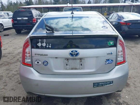 2013 Toyota Prius One with VIN JTDKN3DU6D0350795, listed as a IAAI auction lot 42025416 with 146,043 mi miles. Bid and sale history available at carsss.com. Image 16.