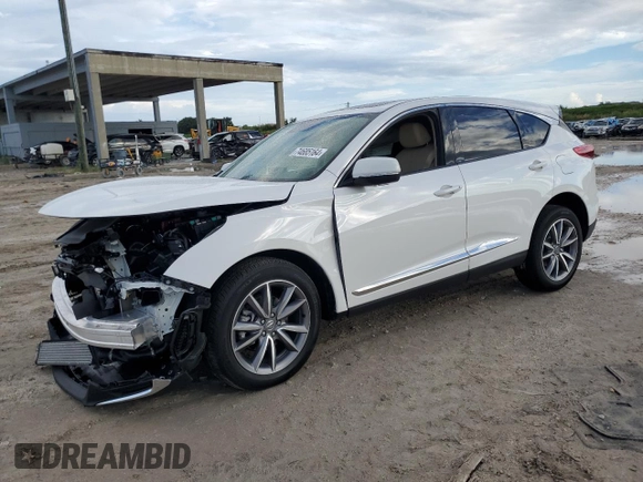 2023 Acura RDX w/Technology Package with VIN 5J8TC1H59PL009140, listed as a Copart auction lot 74685164 with 5,794 mi miles and Non Repairable. Bid and sale history available at carsss.com. Image 1.