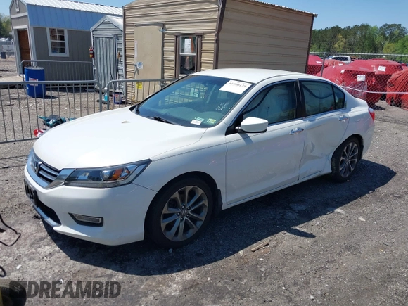 2013 Honda Accord Sport with VIN 1HGCR2F57DA281989, listed as a IAAI auction lot 41990139 with 173,896 mi miles and . Bid and sale history available at DreamBid. Image 17.