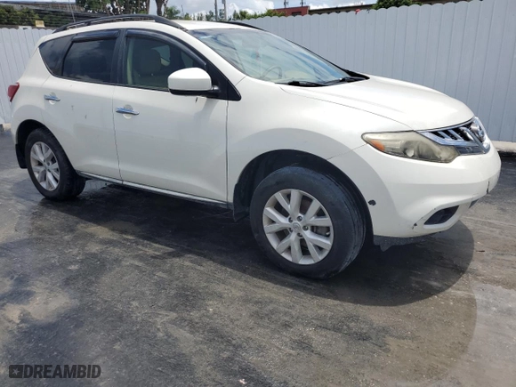 2014 Nissan Murano SV with VIN JN8AZ1MUXEW405756, listed as a Copart auction lot 65814694 with 155,073 mi miles and Clean Title. Bid and sale history available at carsss.com. Image 4.