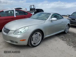 2002 Lexus SC with VIN JTHFN48Y720005677, listed as a Copart auction lot 74929694 with Not Provided miles and Salvage Title. Bid and sale history available at carsss.com. Image 1.