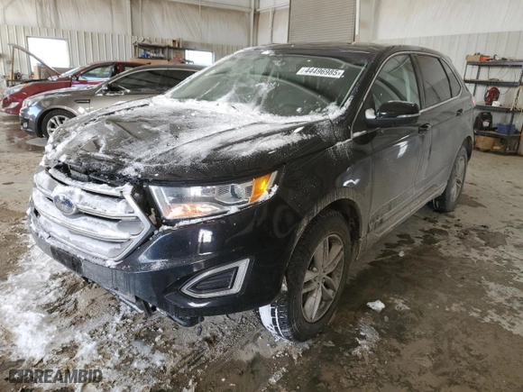 2017 Ford Edge SEL with VIN 2FMPK4J83HBC17097, listed as a Copart auction lot 44496985 with 155,787 mi miles and Salvage Title. Bid and sale history available at carsss.com. Image 1.