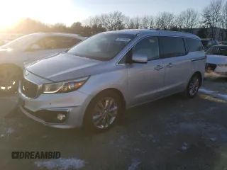 2016 Kia Sedona SX-L with VIN KNDME5C13G6155704, listed as a Copart auction lot 42119465 with 98,597 mi miles and Salvage Title. Bid and sale history available at carsss.com. Image 1.
