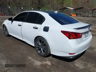2014 Lexus GS 350 with VIN JTHBE1BL5E5038808, listed as a IAAI auction lot 41986207 with 181,659 mi miles. Bid and sale history available at carsss.com. Image 3.