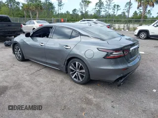 2020 Nissan Maxima SV with VIN 1N4AA6CV1LC377182, listed as a IAAI auction lot 41912923 with 122,728 mi miles and . Bid and sale history available at DreamBid. Image 3.