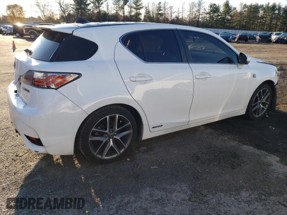 2017 Lexus CT with VIN JTHKD5BHXH2295734, listed as a Copart auction lot 82548544 with 168,681 mi miles and Salvage Title. Bid and sale history available at carsss.com. Image 3.