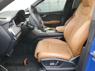 2022 Audi RS Q8 z VIN WU1ARBF15ND007471, wystawiony jako Copart lot #85458484 z przebiegiem Nie podano mil oraz Szkoda całkowita • Salvage title. Historia ofert i sprzedaży dostępna na DreamBid. Obrazek 7.