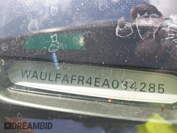 2014 Audi A5 Premium Plus with VIN WAULFAFR4EA034285, listed as a IAAI auction lot 42680210 with 141,489 mi miles and . Bid and sale history available at DreamBid. Image 9.