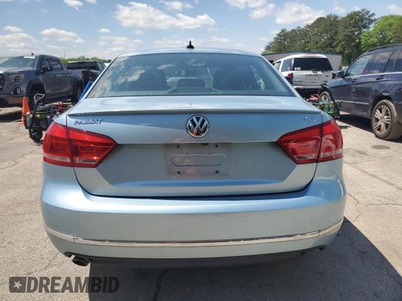 2013 Volkswagen Passat SEL Premium with VIN 1VWCH7A37DC066795, listed as a Copart auction lot 52380595 with 128,439 mi miles and Clean Title. Bid and sale history available at carsss.com. Image 6.