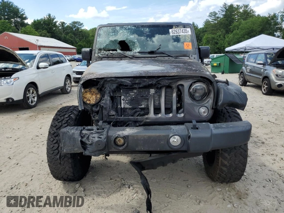 2017 Jeep Wrangler Unlimited Sport with VIN 1C4HJWDG3HL542066, listed as a Copart auction lot 62637435 with Not provided miles and Salvage title. Bid and sale history available at DreamBid. Image 5.