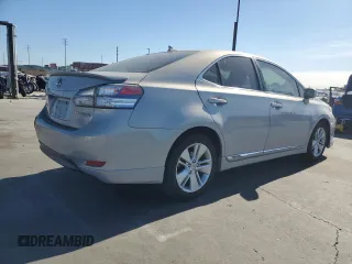 2010 Lexus HS 250h with VIN JTHBB1BA4A2002224, listed as a Copart auction lot 41890165 with 171,862 mi miles and Salvage Title. Bid and sale history available at DreamBid. Image 3.