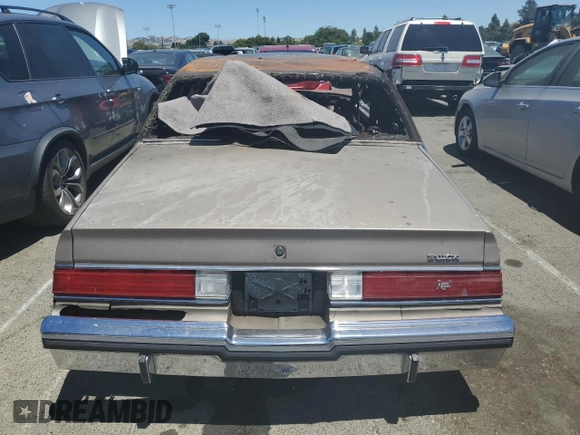 1983 Buick Regal with VIN 1G4AM47A6DR420566, listed as a Copart auction lot 60656794 with Not Provided miles and Non Repairable. Bid and sale history available at DreamBid. Image 6.