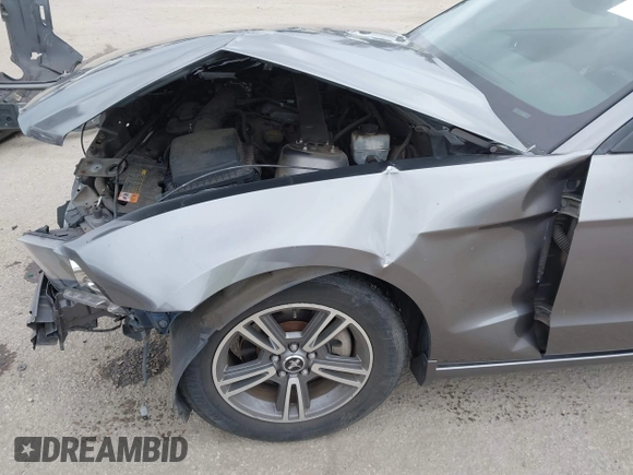 2013 Ford Mustang V6 with VIN 1ZVBP8EM7D5214021, listed as a IAAI auction lot 42197070 with 137,888 mi miles and . Bid and sale history available at DreamBid. Image 6.