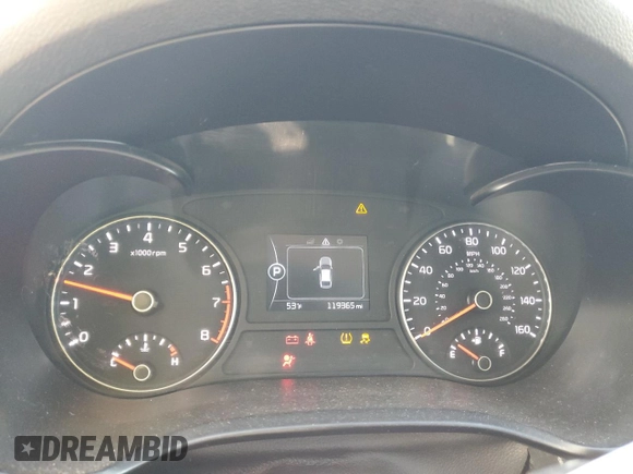 2017 Kia Optima LX with VIN 5XXGT4L31HG139163, listed as a Copart auction lot 46592635 with 119,365 mi miles and Salvage Title. Bid and sale history available at carsss.com. Image 9.