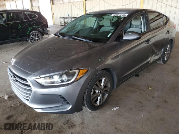 2018 Hyundai Elantra SEL with VIN 5NPD84LF4JH268510, listed as a Copart auction lot 53891015 with 117,827 mi miles and Salvage Title. Bid and sale history available at DreamBid. Image 1.
