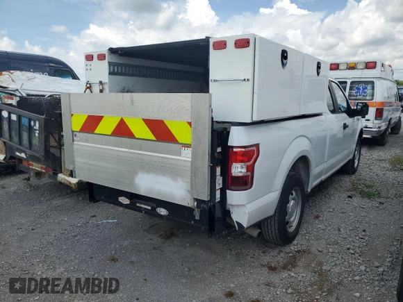 2020 Ford F-150 XL с VIN 1FTEX1C55LKE46281, выставлен на аукционе Copart как лот 64128765 с пробегом 98 954 миль миль и Чистый • Clean title. История ставок и продаж доступна на DreamBid. Изображение 3.