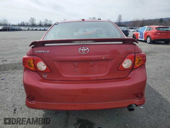 2009 Toyota Corolla with VIN 2T1BU40E79C075958, listed as a Copart auction lot 49871435 with 0 mi miles and Salvage Title. Bid and sale history available at carsss.com. Image 6.
